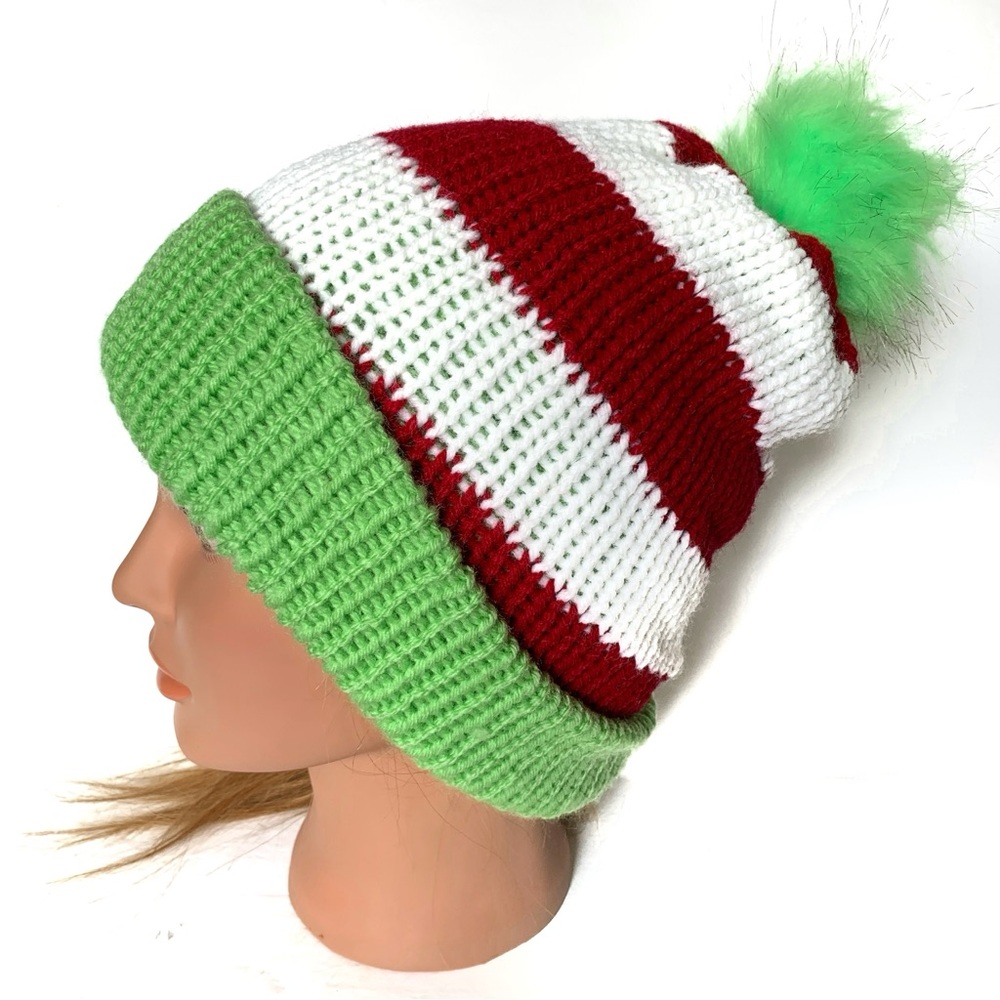 The Grinch Inspired Toque Adult Reversible Winter Hat